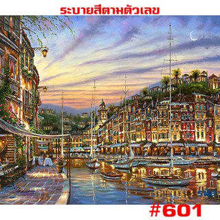 ภาพขนาดย่อสินค้า601  ขึงเฟรมไม้  พร้อมส่ง DIY Paint Number รูปวาด ของขวัญ ภาพวาดระบายสี ภาพวาดสีน้ำมัน ภาพระบายสีตามตัวเลข ตกแต่งผนัง