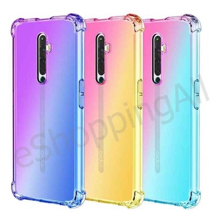 เคสมือถือ oppo reno 2f เคสกรอบยางนิ่มไล่เฉดสีพร้อมส่ง กรอบมือถือส่งของในไทย