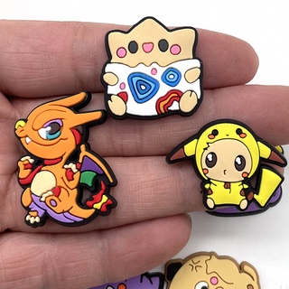 เข็มกลัด ลายการ์ตูนโปเกม่อน Jibitz Charm Jibits Croc Charms Pins Pikachu น่ารัก เครื่องประดับ สําหรับผู้ชาย