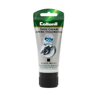 Collonil Shoe cream 50ml โคโลนิลครีมบำรุงหนัง/ขัดเงาและกันน้ำสำหรับรองเท้าหนังเรียบ (ดำ,ไม่มีสี)