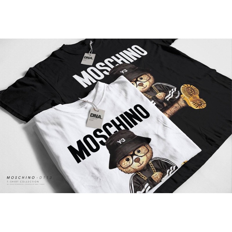 style-เสื้อยืดหมีmoschino-พร้อมส่ง-ผ้าคอตตอน-อก42-44