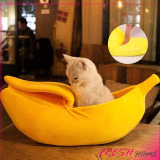 Ahlanya ที่นอนสุนัข/แมว รูปทรงกล้วยหอม Pets Bed Banana