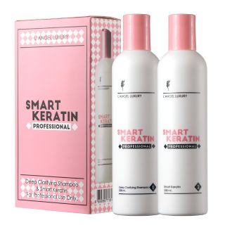 👄LANGEL LUXURY SMART KERATIN แอลแองเจล (กล่อง**ชมพู*) ลัคซ์ชูรีย์ สมาร์ท เคราติน langel เคราตินสด บำรุงฟื้นฟูผมแห้งเสีย