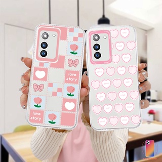 เคสโทรศัพท์มือถือแบบนิ่ม ลายดอกไม้ หัวใจ สําหรับ Samsung A32 A52 A13 A13LITE A23 A12 A03 A51 A03S  A50 A20S J7 Prime A02S A20 A50S    A30S A52S A30 M12 M01S