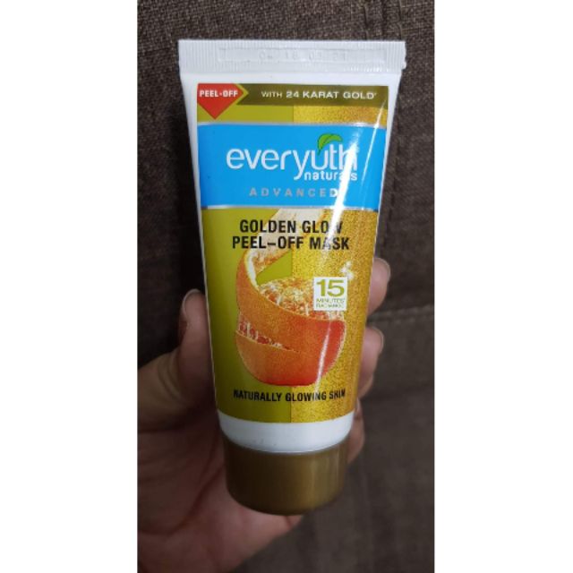 everyuth-naturls-golden-glow-peel-off-mask-50g-มาส์กส้มผสมผงทองคำ