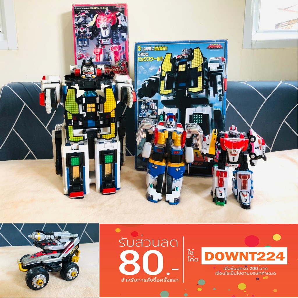 หุ่นยนต์ แปลงร่าง เดกะเรนเจอร์ Deka ranger ขบวนการ5สี Sentai power ...