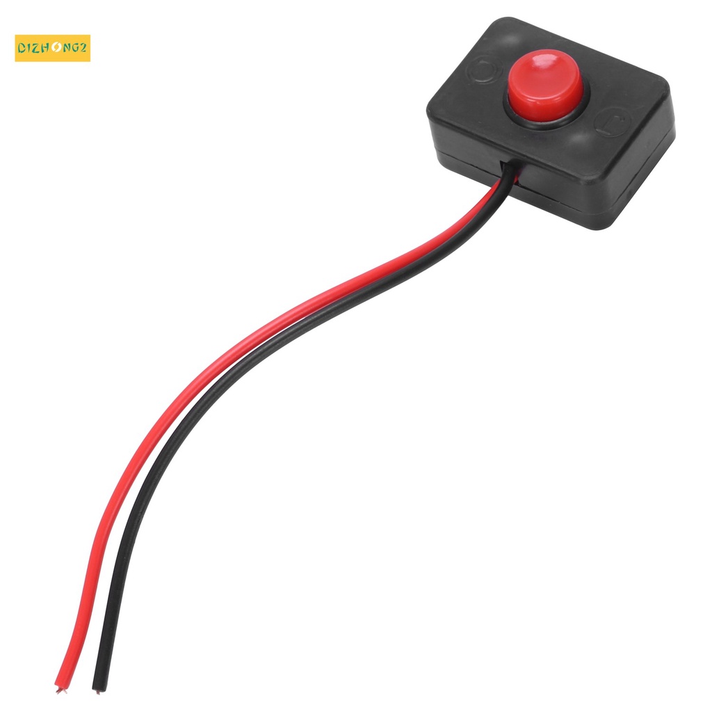 dc-12v2a-adhesive-base-push-button-momentarily-action-wired-switch-for-automobiles