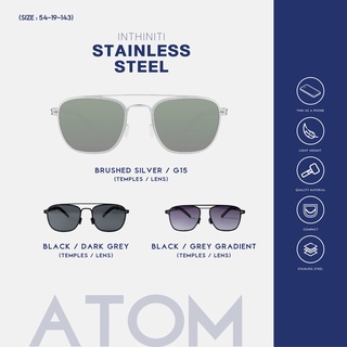 แว่นกันแดด inthiniti / Atom - Stainless Steel