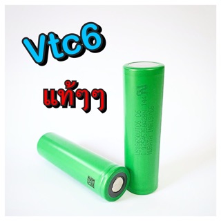 ถ่าน 18650 vtc6 แท้ๆๆๆ 2600mah (ราคาต่อ1ก้อน) แบตเตอรี่ ชาร์จได้ batt