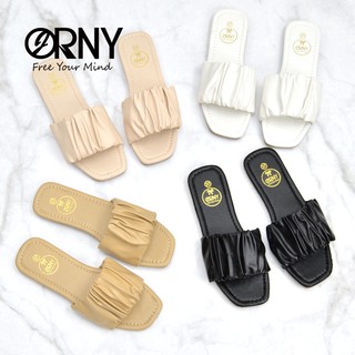 Defect Sale!! ⭐️ มีตำหนิของแท้ 💯 ORNY(ออร์นี่) ® รองเท้าบาร์บี้ ให้ลุคแตะเกาหลีสุด! OY293X