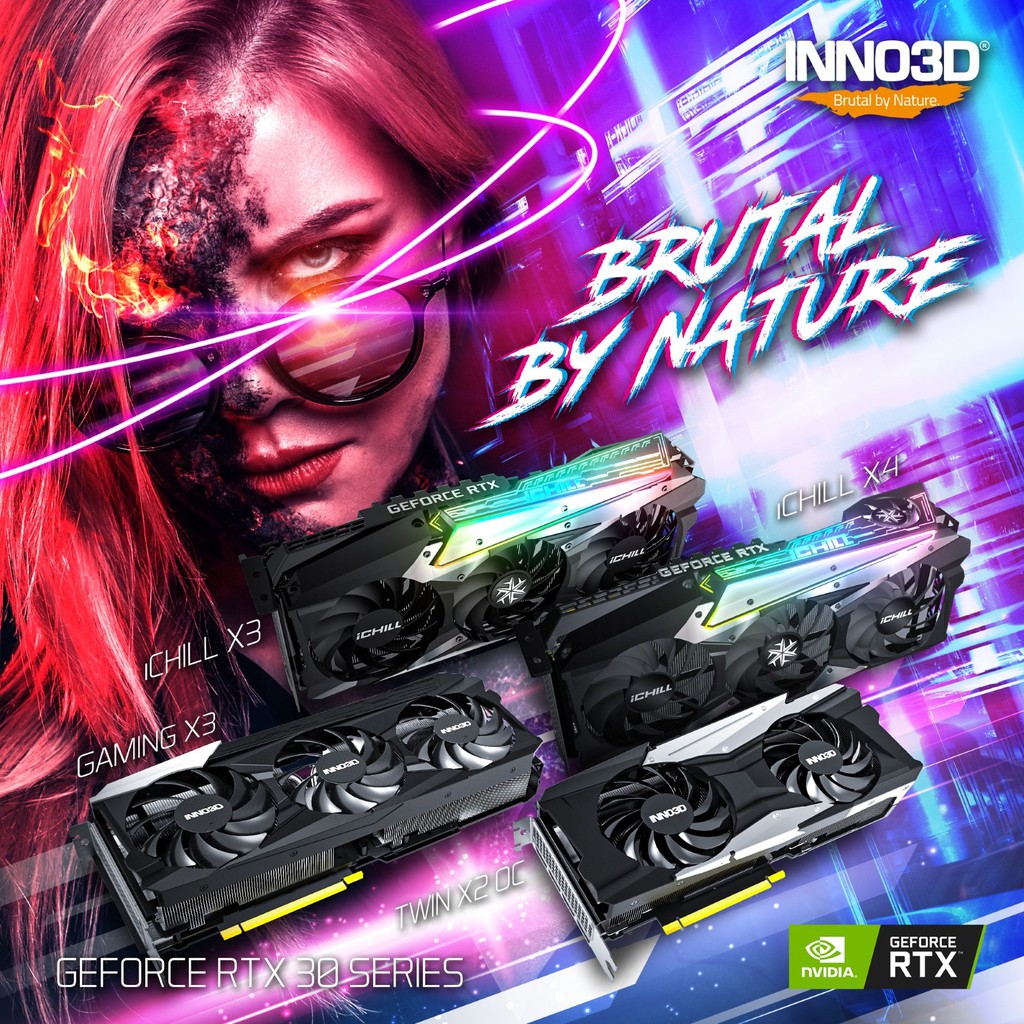 INNO3D GeForce RTX 3070 8GB ICHILL X4 VGA #RTX3070 | Shopee Thailand