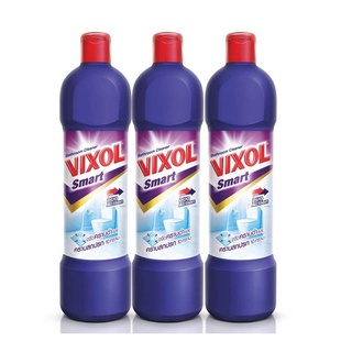 vixol วิกซอล น้ำยาล้างห้องน้ำ สมาร์ท สีม่วง 900 มล. x 3 ขวด