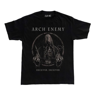 เสื้อยืด แบบหนา พิมพ์ลาย Arch Enemy Band Melodic Death Metal Deceiver สําหรับผู้ชาย