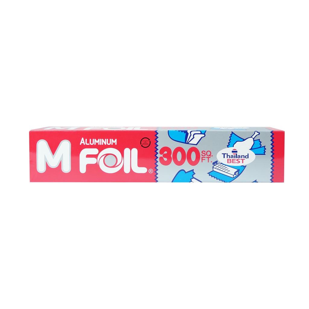 ฟอยล์ห่ออาหาร-m-foil-ขนาดหน้ากว้าง-30-ซม-ความยาว-300-ตร-ฟุต