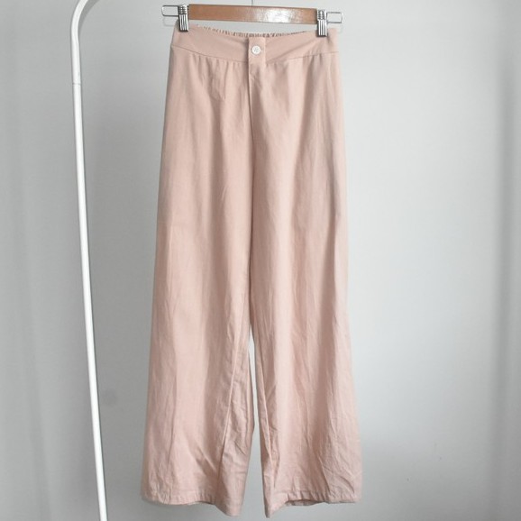 กางเกงขายาว-สม๊อคหลัง-ผ้าฝ้ายลินิน-ใส่สบาย-สไตล์เกาหลี-ราคาถูกสุดๆ-มี-5-สี-ฟรีไซส์