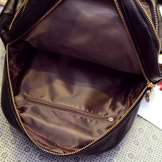 พร้อมส่ง-ใส่โค๊ดลดอีก-100บาท-กระเป๋าสะพายหลัง-กระเป๋าสีดำ-kp-065