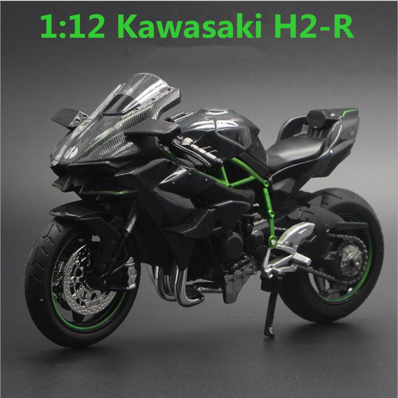 ของเล่นโมเดลรถจักรยานยนต์ 1 : 12 Kawasaki H 2 R