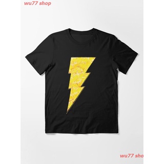 New Shazam - DC Spray Paint Essential T-Shirt เสื้อยืด ดพิมพ์ลาย ดผ้าเด้ง คอกลม cotton ความนิยม discount Unisex