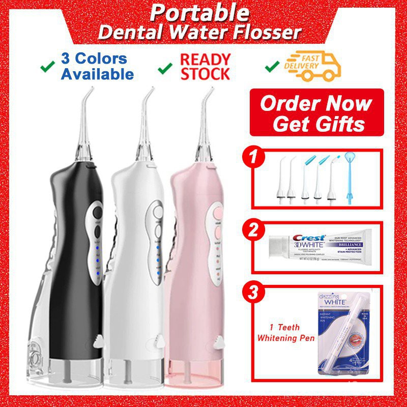 [7.7&FREE GIFT]3 Modes Oral Irrigator Dental Water Flosser USB ...