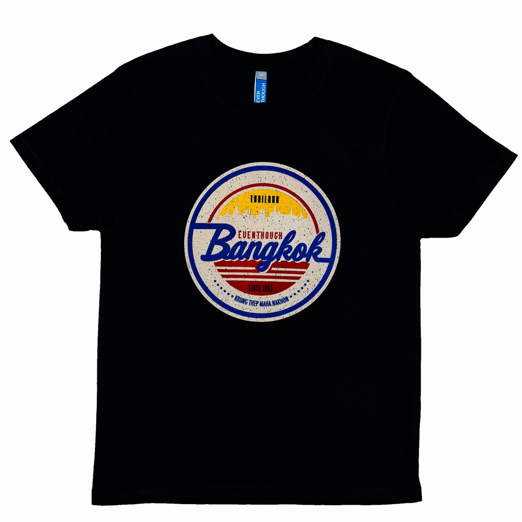 เสื้อยืด-even-though-สกรีนลาย-bangkok-thailand-ผลิตจาก-cotton-usa-100