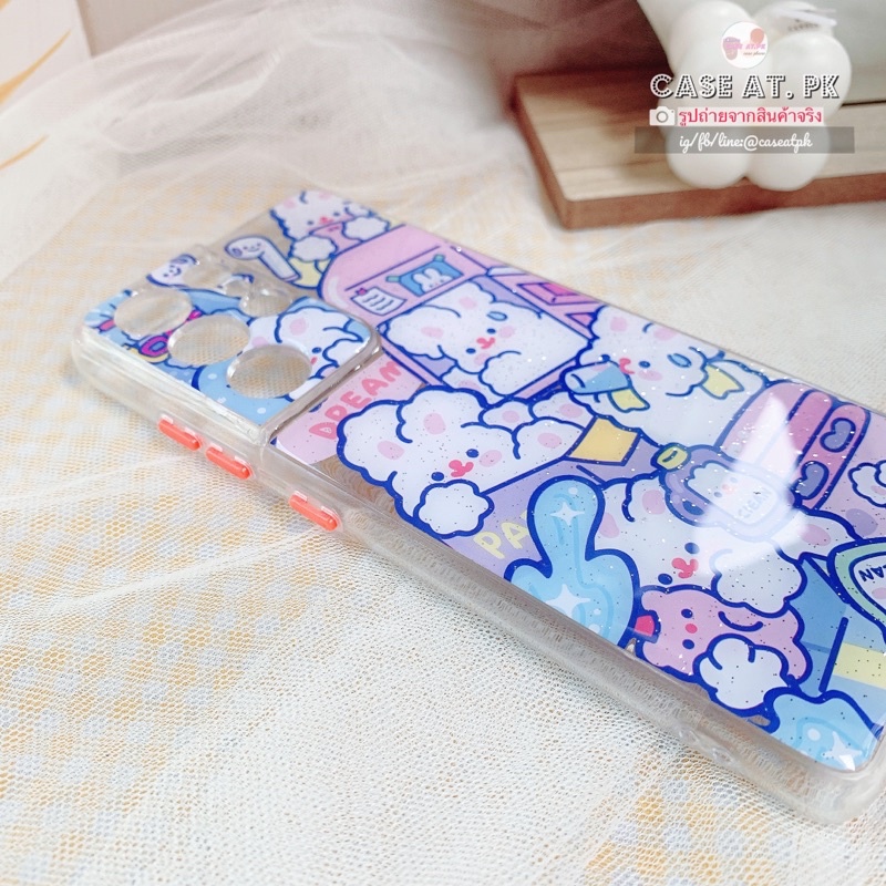 เคสกระต่ายม่วง-เคสสติ๊กเกอร์น่ารัก-สั่งทำ-case-samsung-iphone