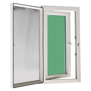 WINDOW UPVC VILANN 60X110CM WHITE หน้าต่างเปิดขวา UPVC VILANN 60X110 ซม. สีขาว หน้าต่างบานเปิด หน้าต่างและวงกบ ประตูและห