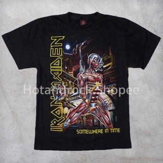 เสื้อยืดผ้าฝ้ายพรีเมี่ยม เสื้อวง Iron Maiden TDM1162 Hotandrock