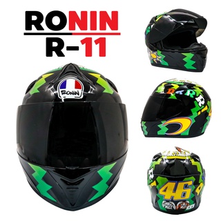 RONIN หมวกกันน๊อคเต็มใบ  พร้อมแว่นหมวก รหัส R-11 มอกแท้ 100%