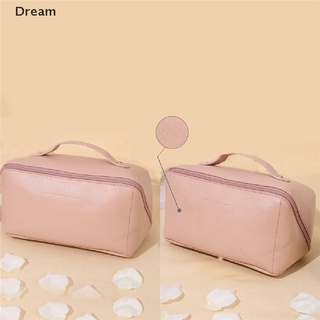 &lt;Dream&gt; กระเป๋าเครื่องสําอาง หนัง PU ความจุขนาดใหญ่ สําหรับผู้หญิง ลดราคา