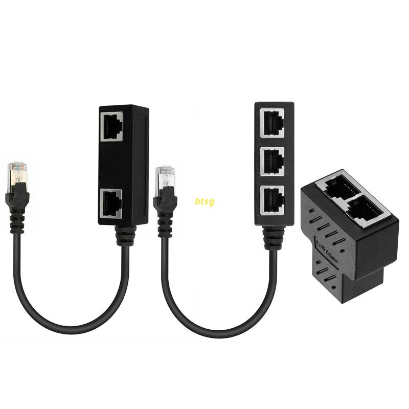 Btsg Rj45 1 Male To 3 Female Or Three Female อีเธอร์เน็ตซ็อกเก็ตแยกสาย ...