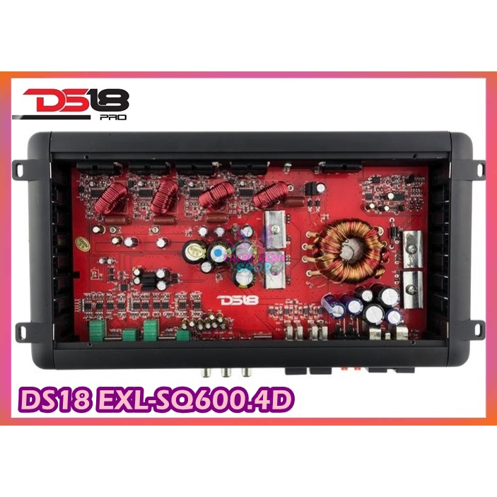 ds18-exl-sq600-4d-1000-วัตต์-เพาเวอร์รถยนต์-class-d-4ch-แอมป์คลาสดี-4-ชาแนล-ใช้กับซับวูฟเฟอร์ดอกลำโพง-วงจรเต็ม-แน่น