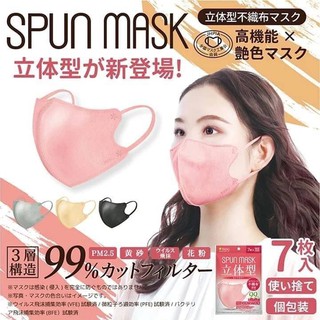 Spun Mask 🇯🇵 แพคละ 7 ชิ้น บรรจุแยกชิ้น