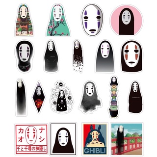 สติ๊กเกอร์ 🇯🇵 Spirited Away 271 ผีไร้หน้า 👻50ชิ้น คาโอนาชิ ToToro โตโตโร่ โทโทโร จิบลิ ghibli ผีไร้หน้า โทโทโร่ ผี