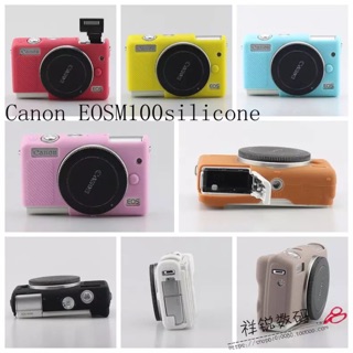 ซิลิโคนกล้อง Canon M100,M200 งานดี ทน สีสวย อ่านรายละเอียดใต้รูปก่อนจ้า