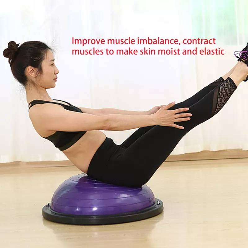 bosu-ball-โยคะฟิตเนส-บอลออกกำลังกาย-ลูกบอลครึ่งวงกลมออกกำลังกาย-มีพร้อมส่ง