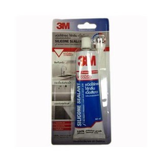 ﻿3M กาวซิลิโคน กาว 3m ซิลิโคนไร้กรด กันเชื้อรา 60 มล. (สีขาว) - 1 อัน