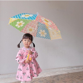 ( พร้อมส่ง ) Wiggle Wiggle Kids Transparent Umbrella ลาย Cotton Candy ร่มใส