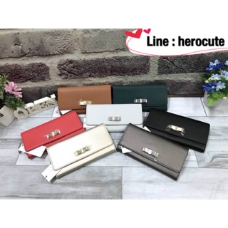 CHARLES & KEITH BOW DETAIL LONG WALLET ของแท้ ราคาถูก