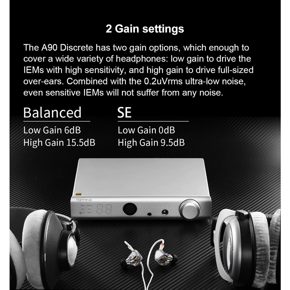 topping-a90d-fully-discrete-balanced-headphone-amplifer-ประกันศูนย์ไทย