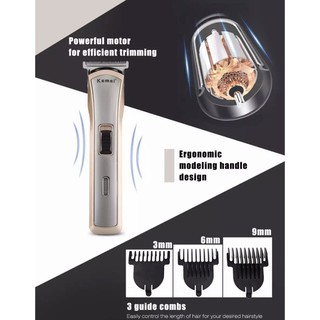 Kemei ปัตตาเลี่ยนไร้สาย KM-418 โกนหนวด ตัดผม รุ่น Km418 ใช้แกะลายได้ กันขอบได้ ตัดดีเสียงไม่ดัง ทนทาน (คละสี)