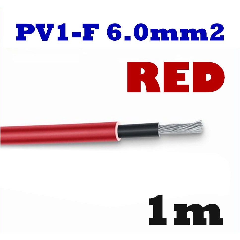 ภาพสินค้าสายไฟ PV1F DC สำหรับ โซลาร์เซลล์ PV1-F 1 x 4 mm2 6.0 mm2 สีดำ เบอร์ 6 Amp Rating 70A TUV มาตรฐานเยอรมัน (เลือกสีได้) จากร้าน yoyocam บน Shopee ภาพที่ 6