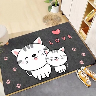 ***ฟรีค่าจัดส่ง***พรมเช็ดเท้าขนแกะ พรมเช็ดเท้าซับน่ำหนานุม กันลื่น carpet door mat