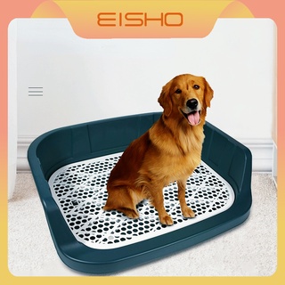 Eisho ห้องน้ำสุนัข ถาดฝึกฉี่สุนัข ห้องน้ำหมา ถาดรองฉี่สุนัข ถาดรองฉี่หมา ถาดรองฉี่สัตว์เลี้ยง ถาดฉี่สุนัข ถาดรองฉี่สุนัขพร้อมเสา แบบมีเสา Pet dog toilet gensen