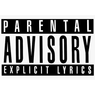 โปสเตอร์ ป้าย Parental Advisory LOGO POSTER 24"x35" Inch Cencer Explicit Lyrics