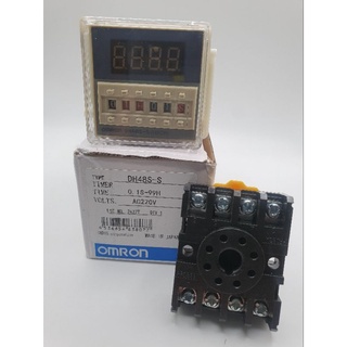 DH48S-S omron  8 Pin DC12v 24v AC220V timer 0.1s-99h