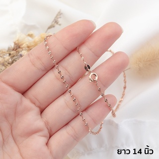 พร้อมส่ง!! สร้อยคออิตาลี18K สร้อยคอสีทอง18K สร้อยคอเกาหลี สร้อยคอ XUPING สีโรสโกลด์ ไม่ลอก ไม่ดำ ใส่อาบนำ้ได้ ลายเยอะ