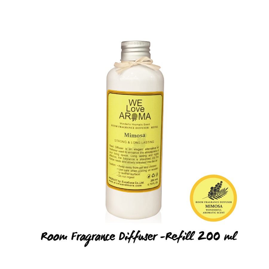aroma-amp-more-mimosa-น้ำหอมกระจายกลิ่น-กลิ่นหวานนุ่มนวลดอกมิโมซ่า-room-fragrance-diffuser-30-100ml-200ml-refill