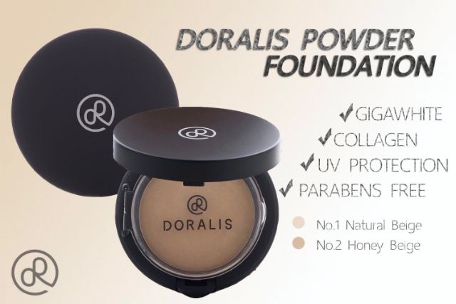 ลดพิเศษ-แป้งพัฟผสมรองพื้น-doralis-powder-foundation