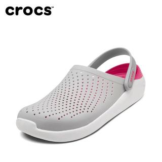 แท้100% Crocs LiteRideClog รองเท้าแฟชั่นผู้หญิง ลำลอง ชายหาด