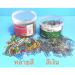 ภาพหน้าปกสินค้าROBIN ลวดเสียบกระดาษ Paper Clips แบบหลายสี 450 กรัม/แบบสีเงิน 500 กรัม (หลายสี 650 ชิ้น/สีเงิน 750 ชิ้น) ที่เกี่ยวข้อง